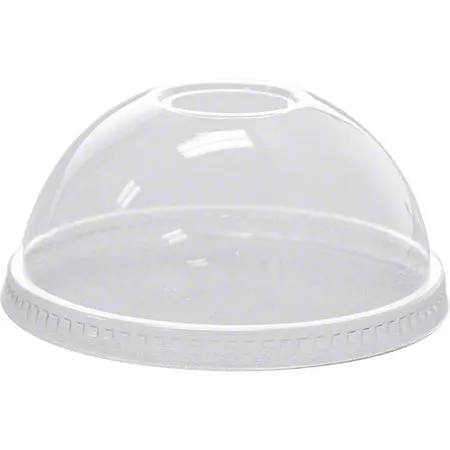 14oz,16oz, 20oz, 24oz - Clear DOME  Lid with Straw Slot