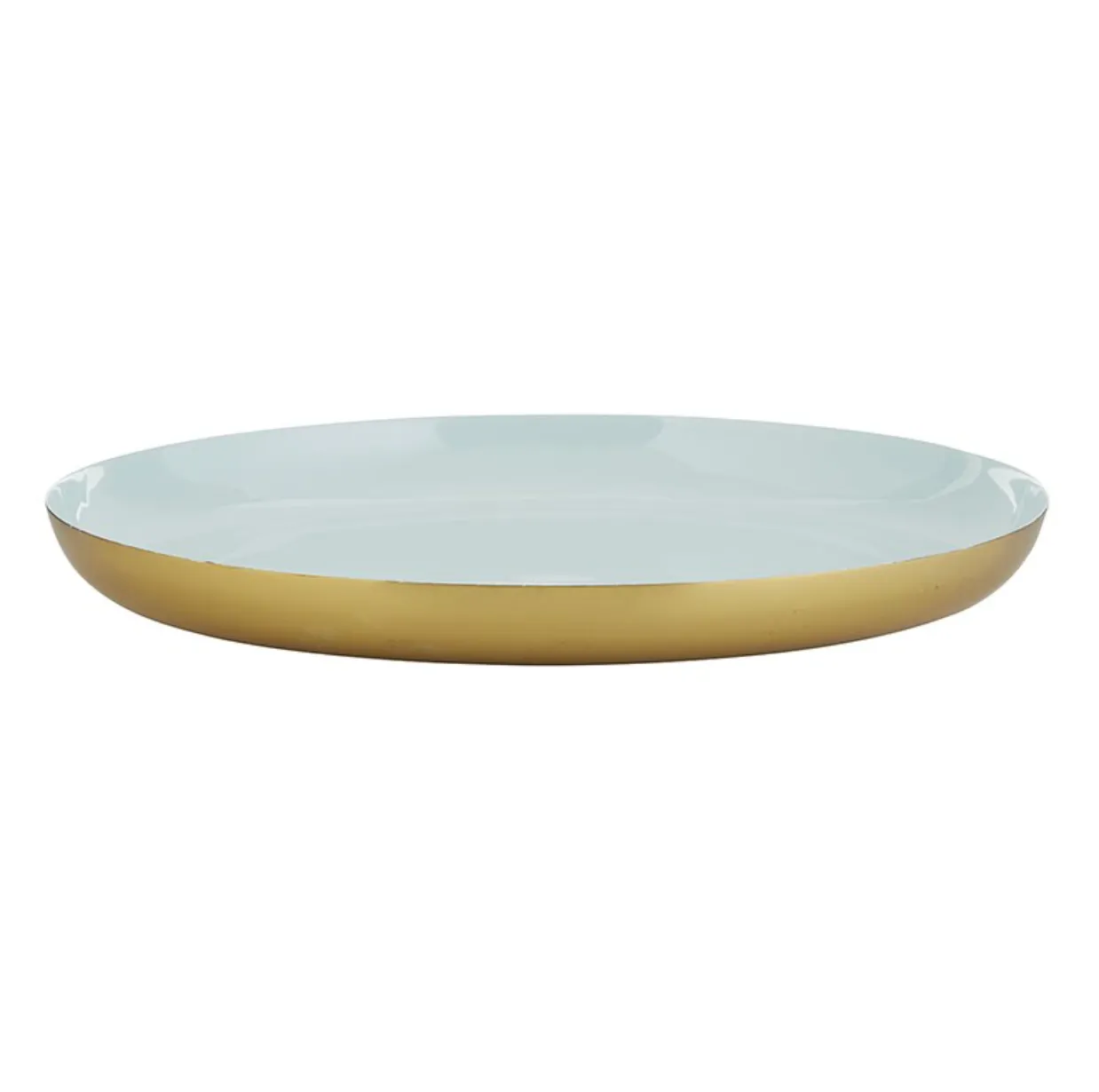 Blue and gold serving tray