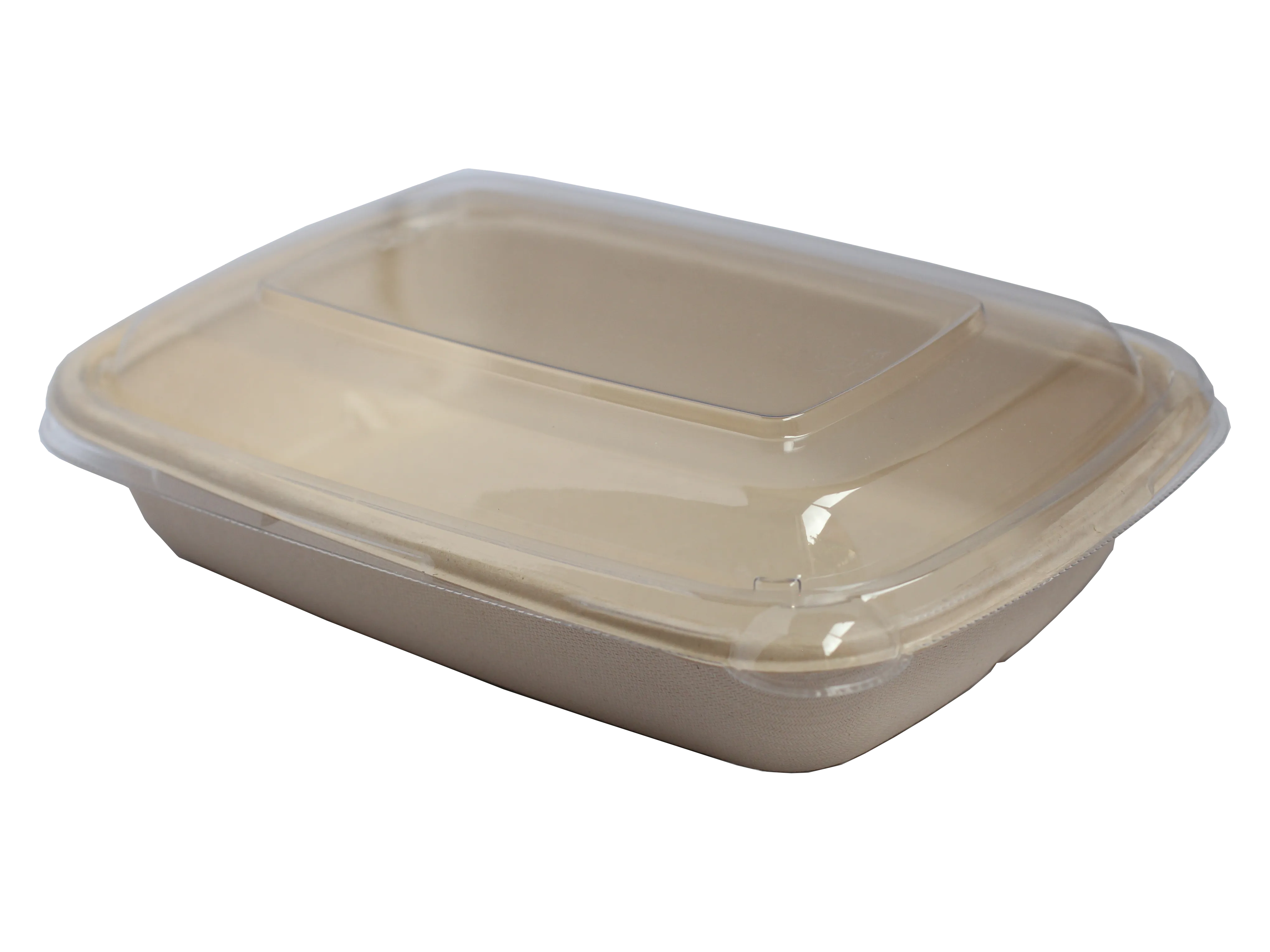 Clear Lid – 24/28-2-C/32oz/36oz Rectangular Fiber Container