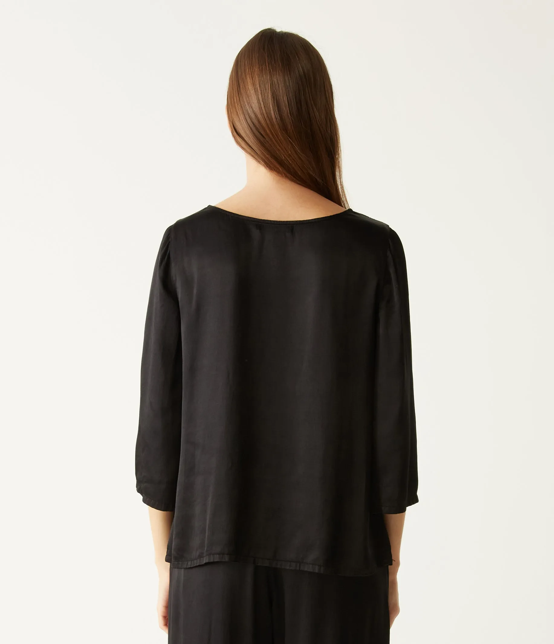 Cobie V-Neck Satin Top