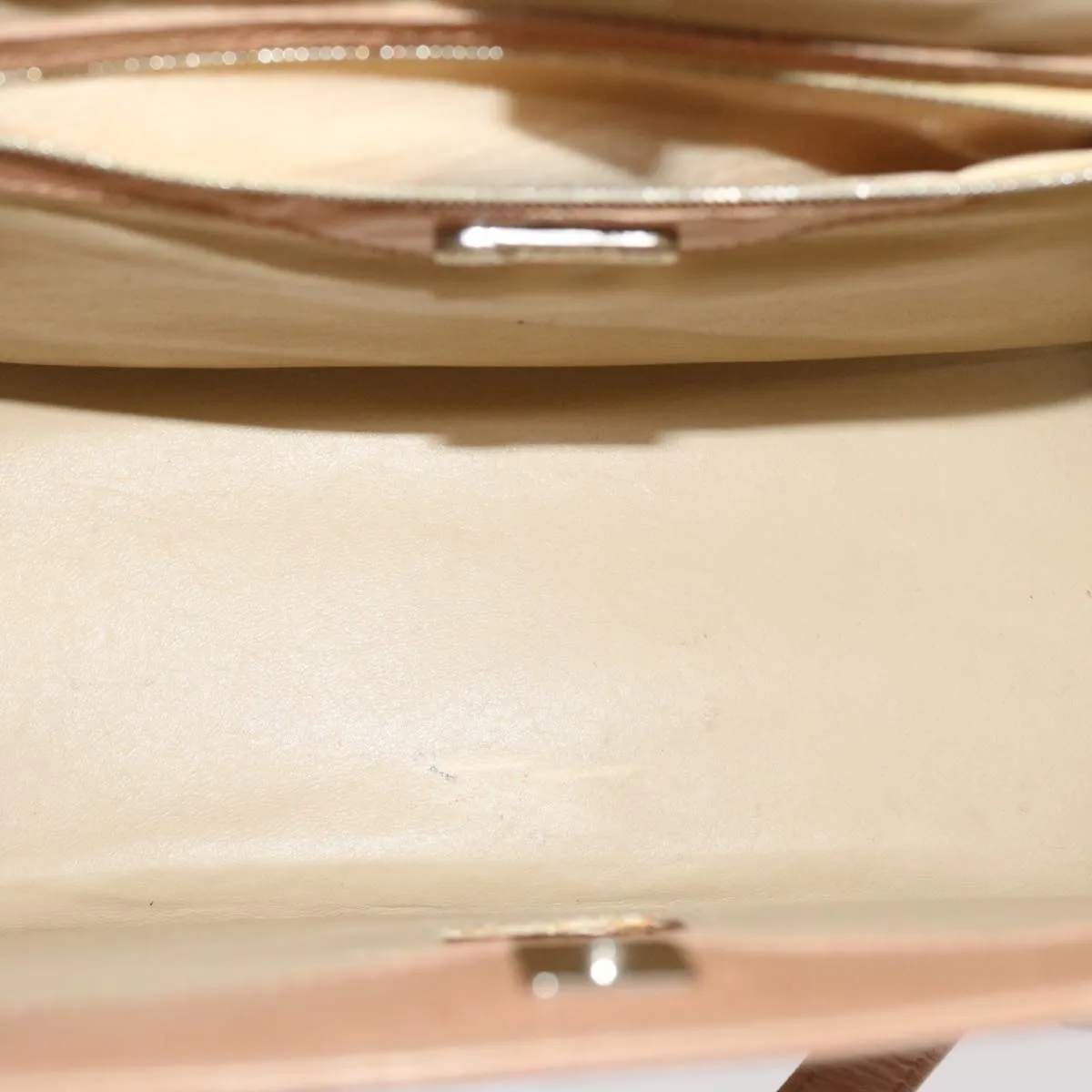 FENDI Tote Bag Leather 2way Pink Auth rd2065