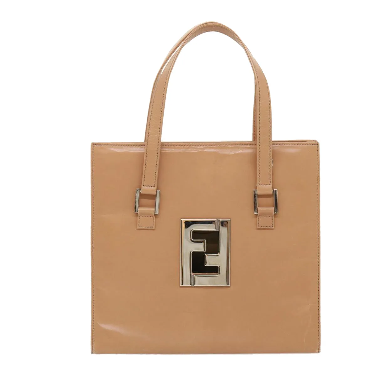 FENDI Tote Bag Leather 2way Pink Auth rd2065