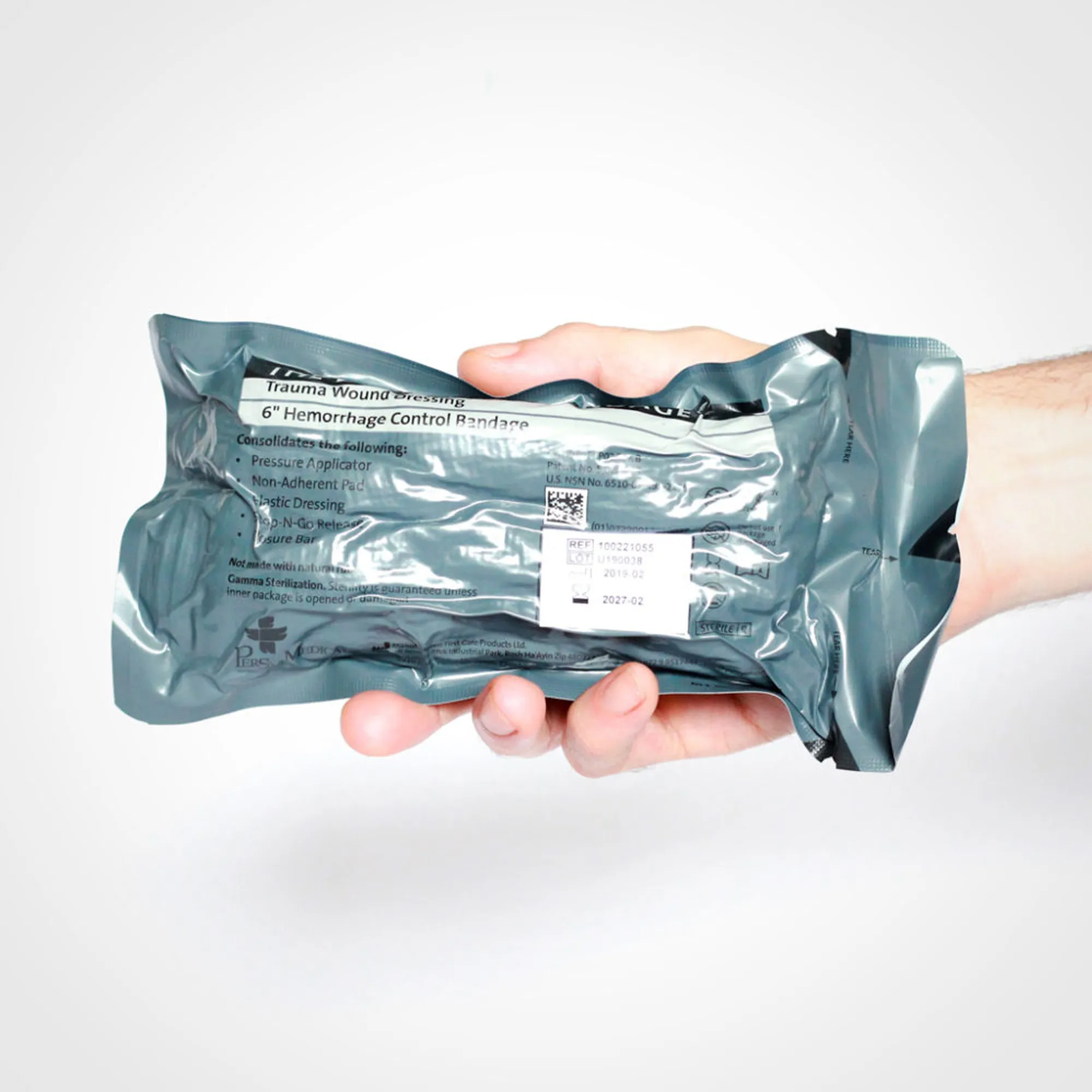 Israeli Bandage - The Emergency Bandage® 6" Wound Pad With Pressure Bar