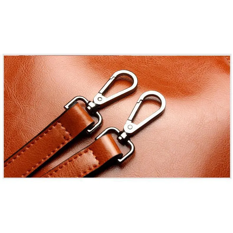 Leather Skin Women Tote Crossbody Messenger Genuine Leather Bag