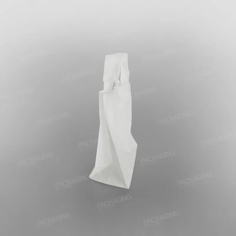 SOS White Plastic Carrier Bag