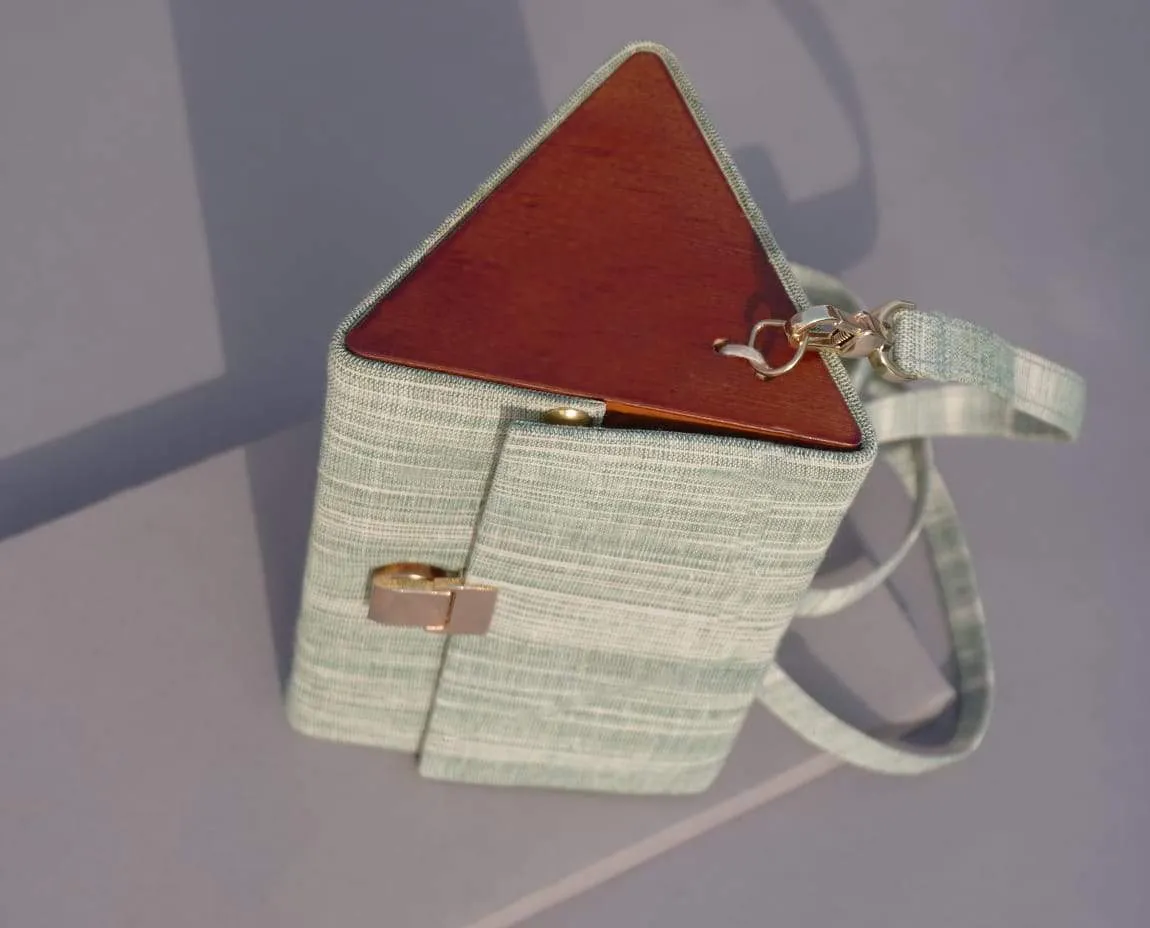 The Green Triangle Shoulder Bag