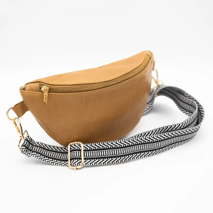 Toffee Leather Bum Bag (w Gold Fittings)