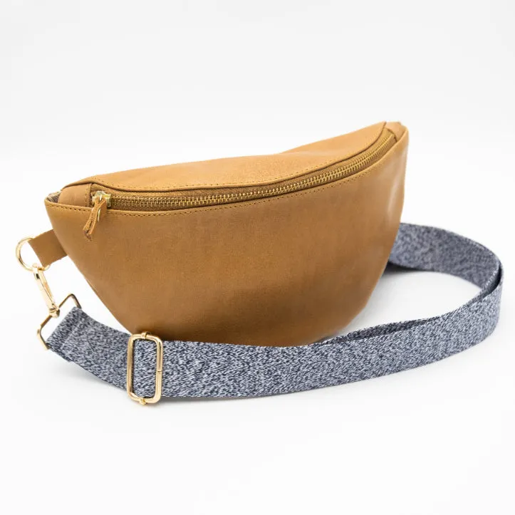Toffee Leather Bum Bag (w Gold Fittings)