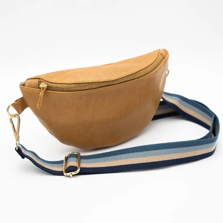 Toffee Leather Bum Bag (w Gold Fittings)