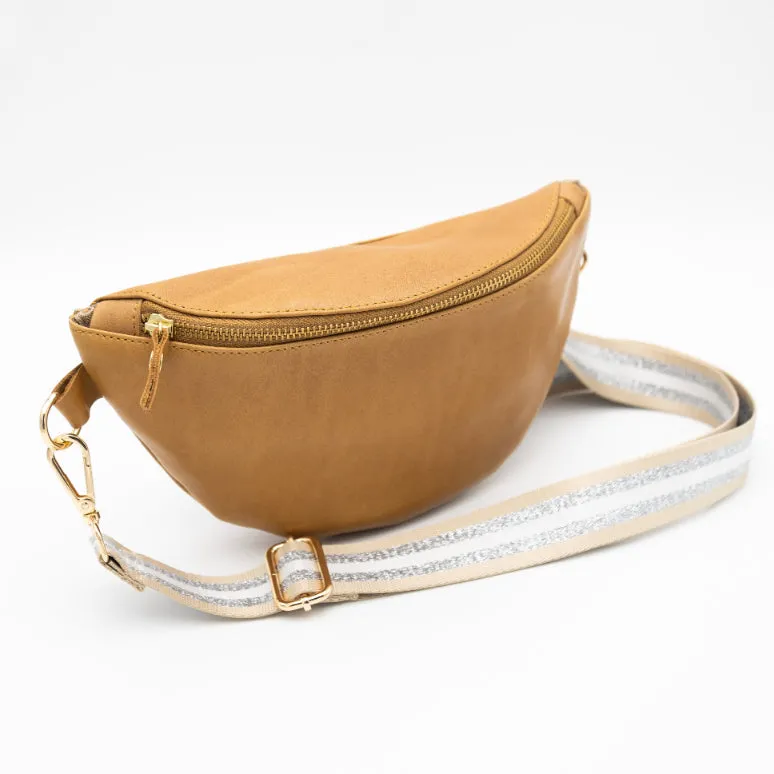 Toffee Leather Bum Bag (w Gold Fittings)