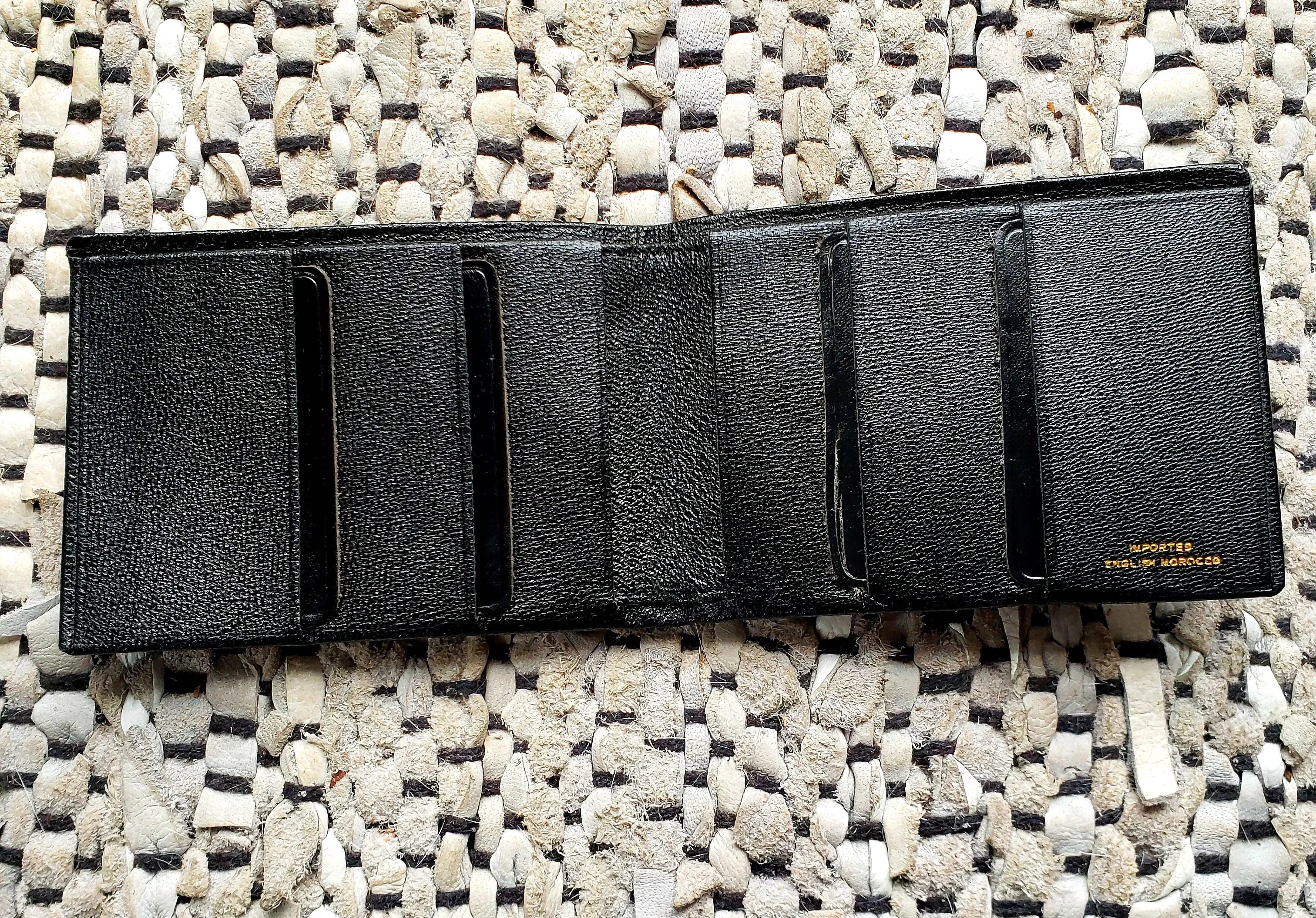 Vintage Imported English Morocco Wallet.
