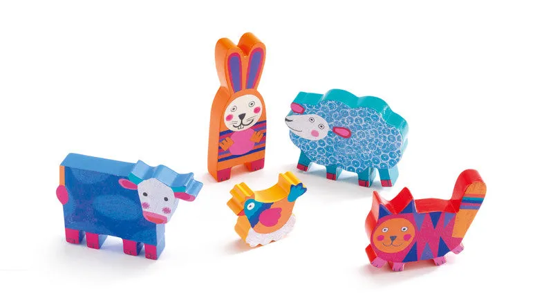 Wooden & Felt Puzzle Farm